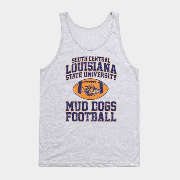 South Central Louisiana State University Mud Dogs Football (Variant) Tank Top by huckblade